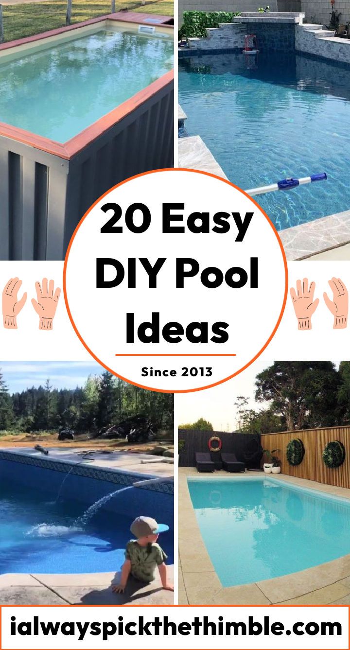 20 homemade DIY pool ideas on a budget
