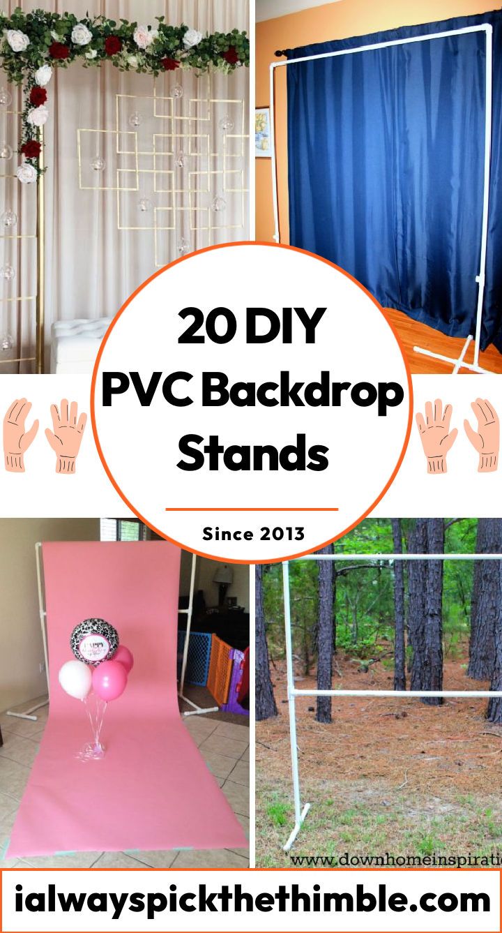 20 DIY pvc backdrop stand ideas: make pvc pipe backdrop