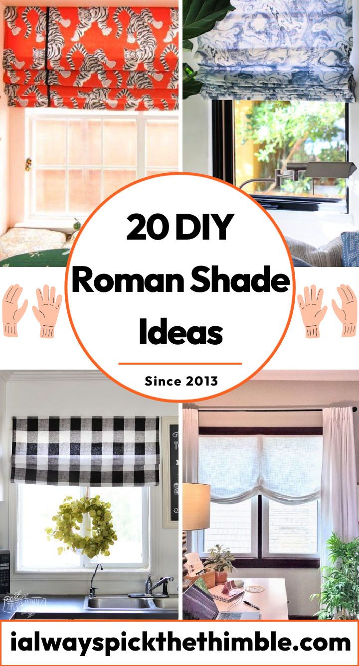 20 easy DIY roman shades: how to make a roman shade