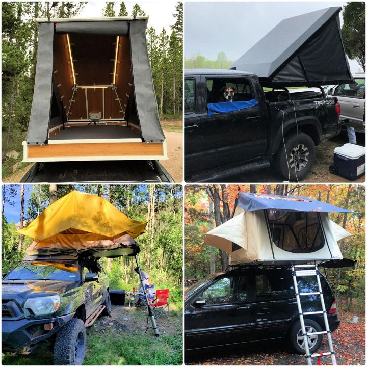 Diy clamshell shop roof top tent