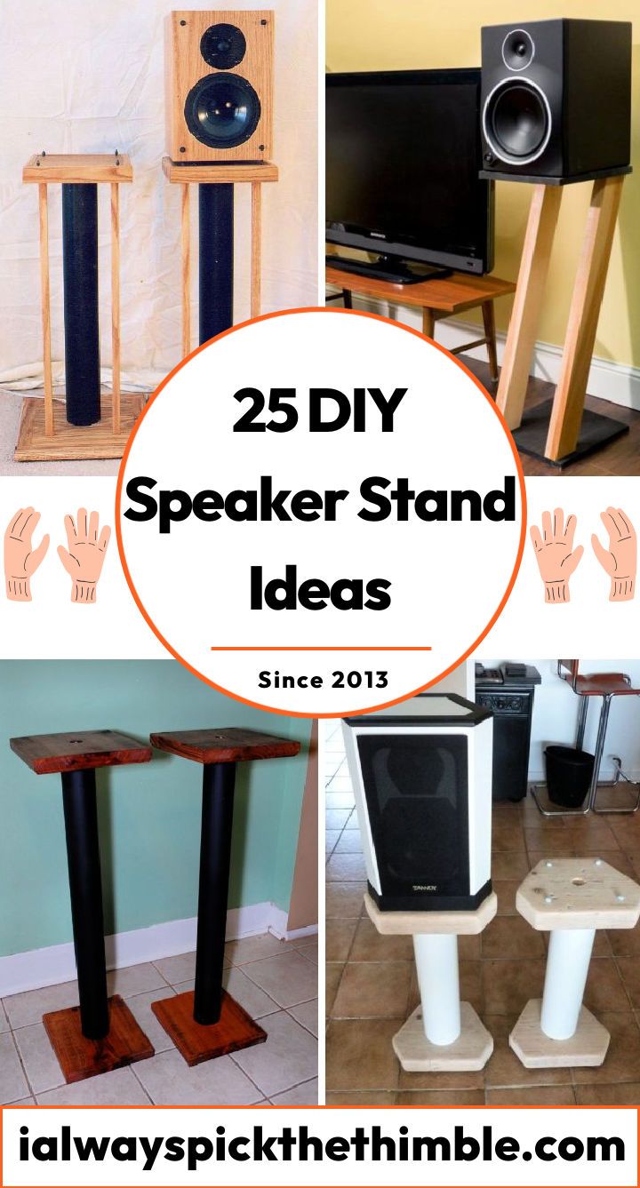 25 DIY speaker stand ideas: how to build speaker stands