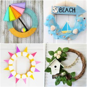 25 easy DIY summer wreath ideas to make your own
