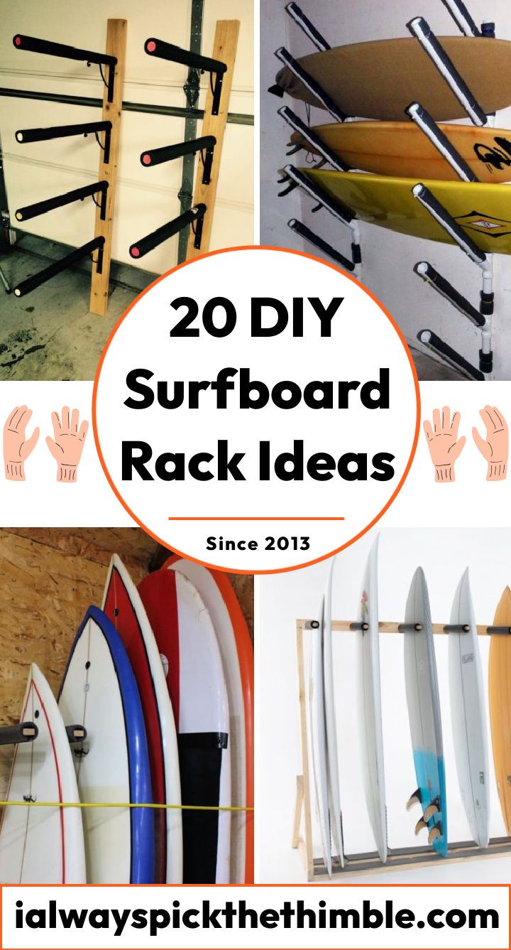 20 homemade DIY surfboard rack ideas: how to build surfboard racks