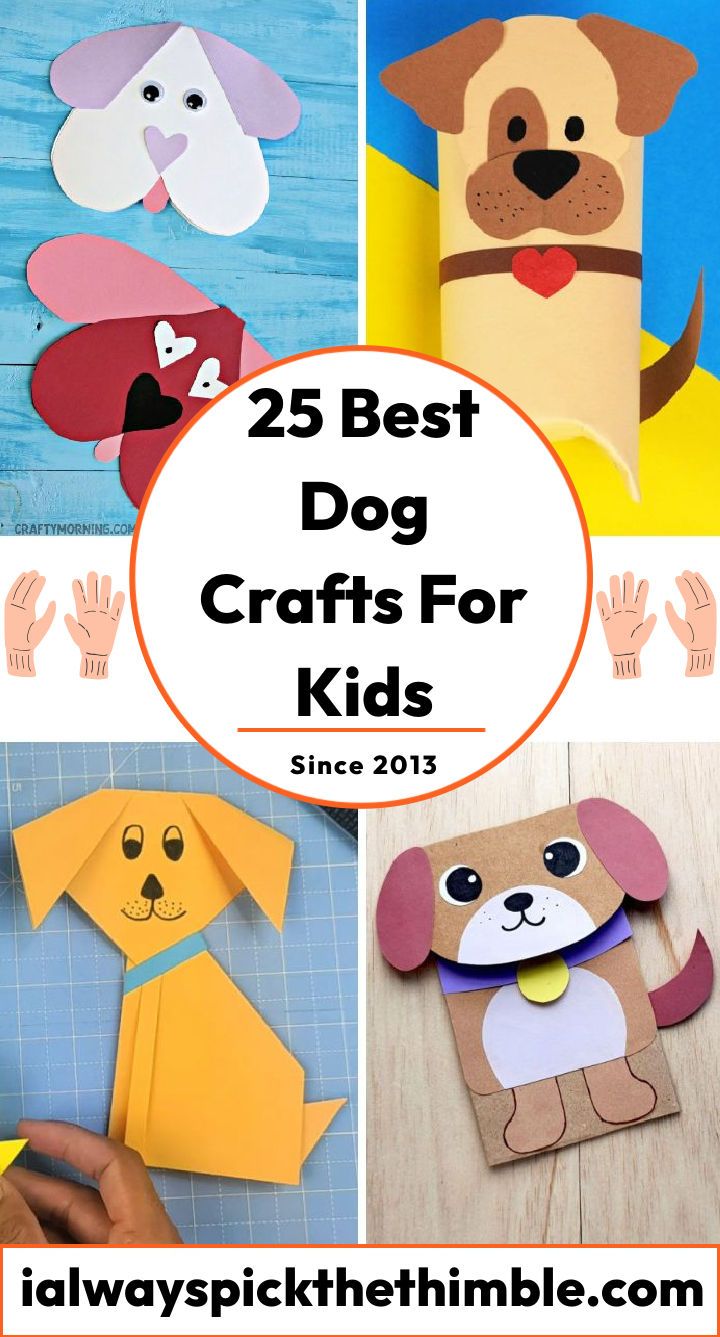 25 easy dog crafts for kids (preschoolers and toddlers)