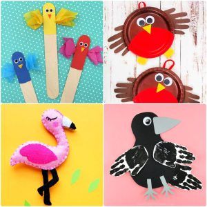 25 easy bird crafts for kids: bird art and craft ideas