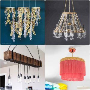 25 easy homemade DIY chandelier ideas - how to make chandeliers