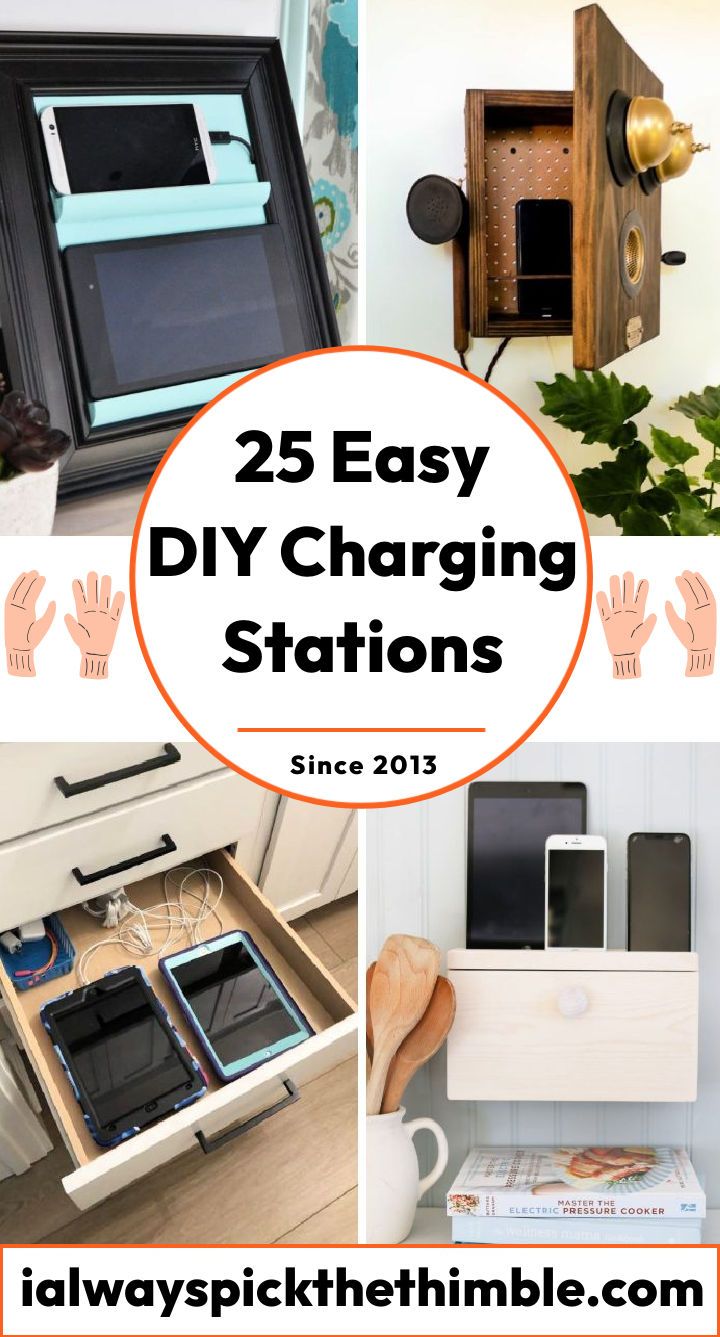 25 DIY charging station ideas: make family charging stations