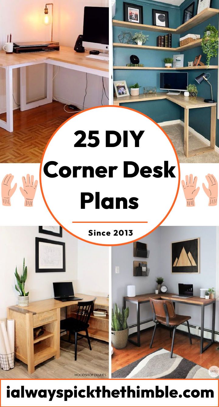25 free DIY corner desk plans and ideas