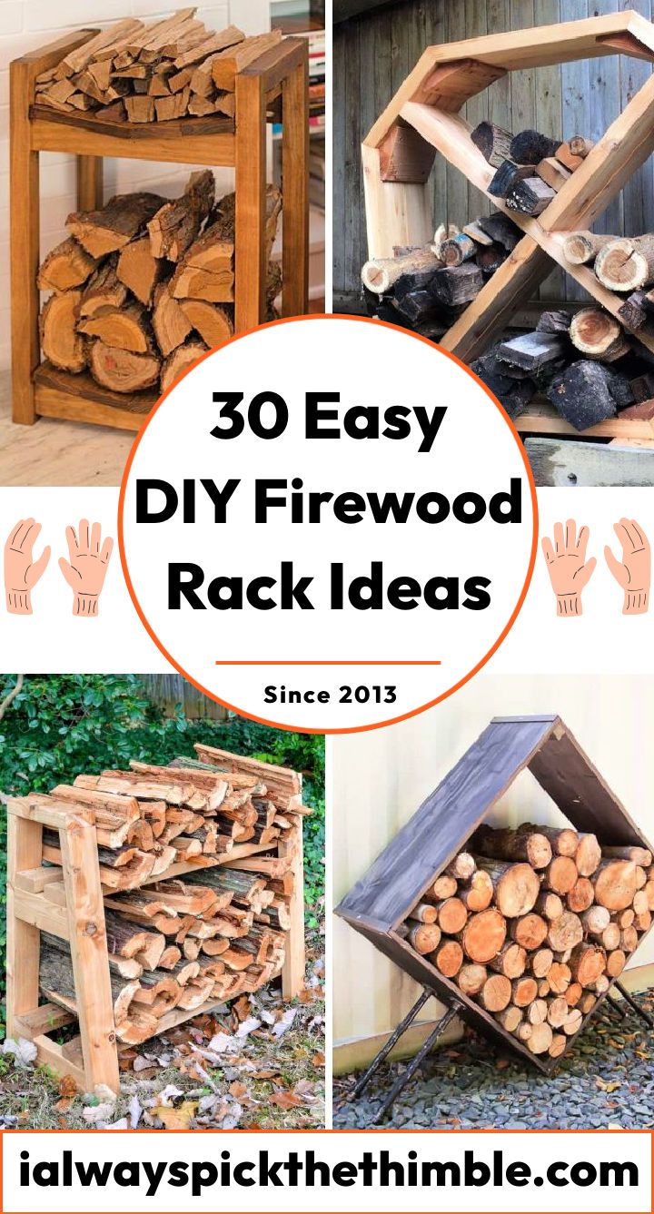 30 homemade DIY firewood rack plans and ideas