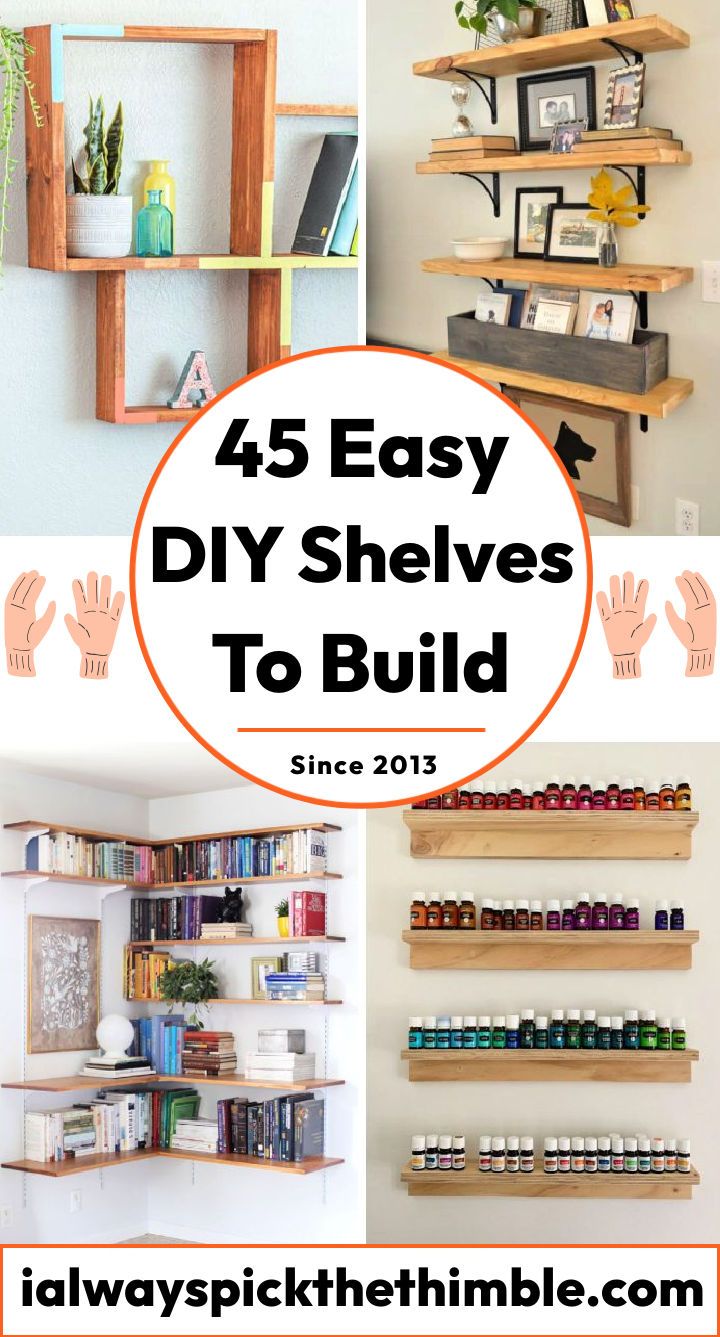 7 Easy Shelf Making Ideas - DO IT YOURSELF PROJECTS 