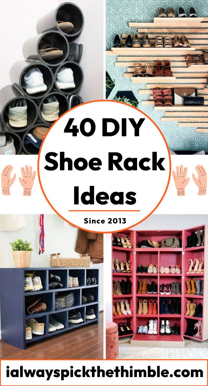 40 DIY shoe rack ideas to build your shoe storage space