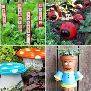 25 easy DIY garden crafts and art ideas for kids & adults