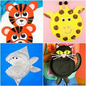 25 easy paper plate animals: animal crafts for kids