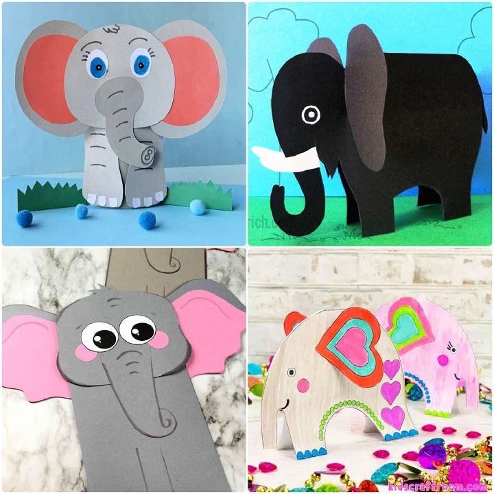 25 Fun Elephant Crafts and Arts for Kids