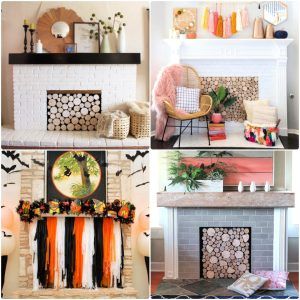 20 DIY fireplace screen ideas: how to make a fireplace cover