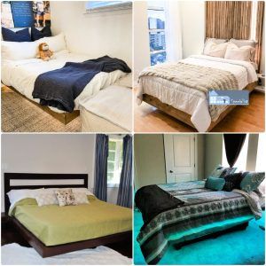 25 free DIY floating bed frame plans and ideas: how to make a floating bed