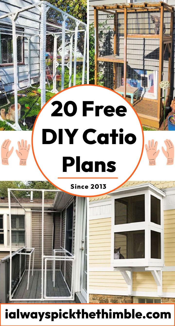 20 free DIY catio plans: build your outdoor cat enclosure