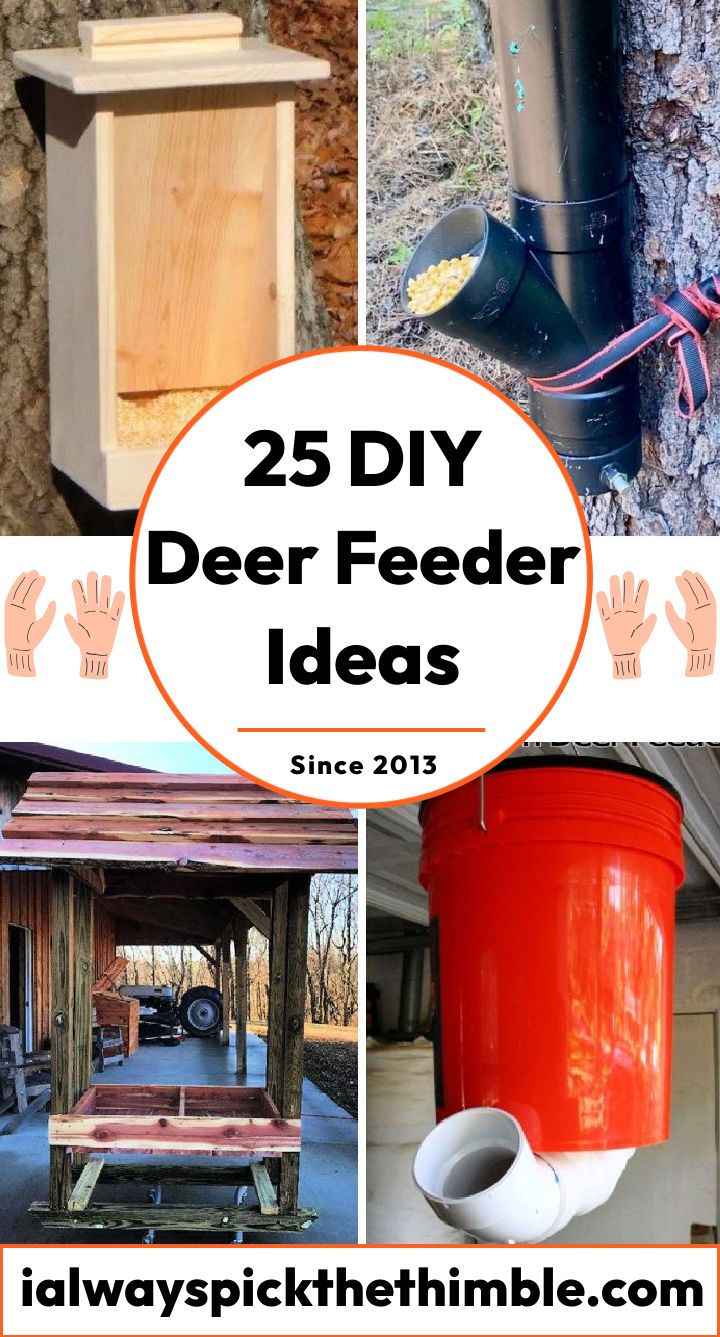 25 homemade DIY deer feeder ideas and plans