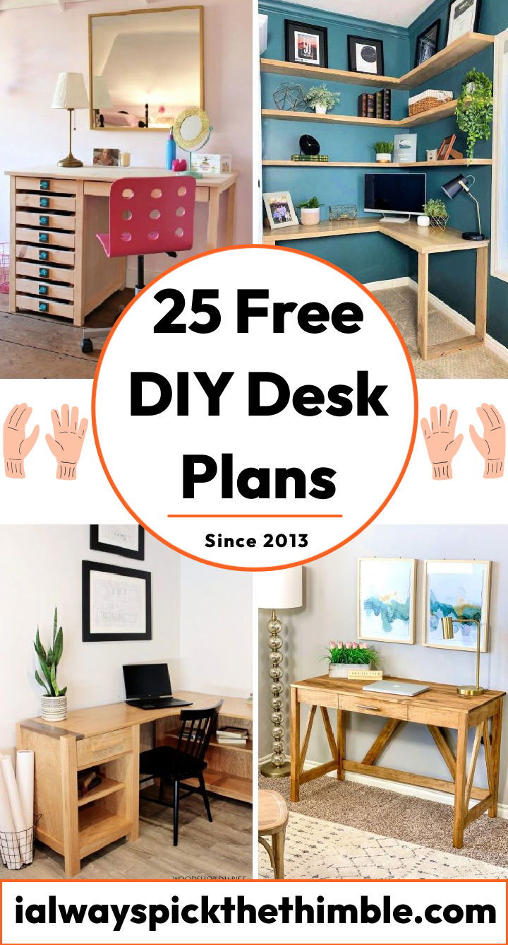 25 Homemade DIY Desk Ideas to Build