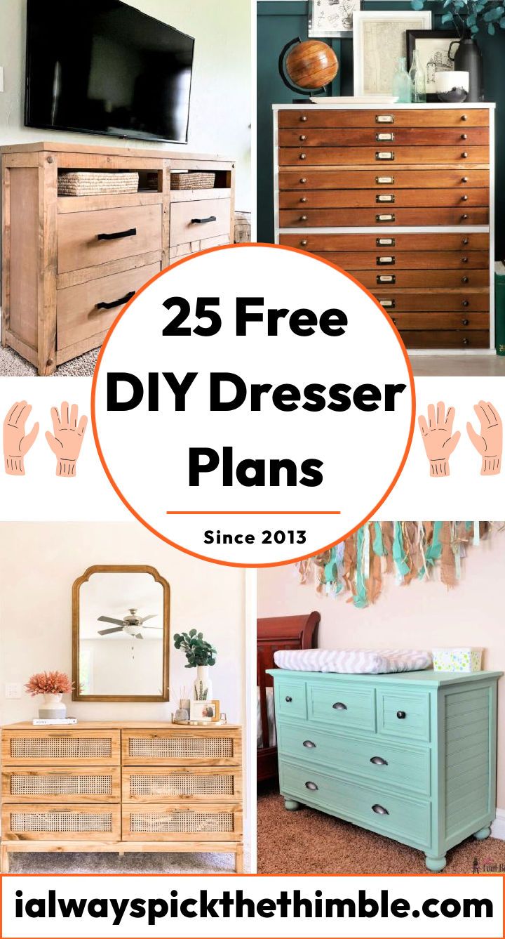 25 free DIY dresser plans - how to build a dresser