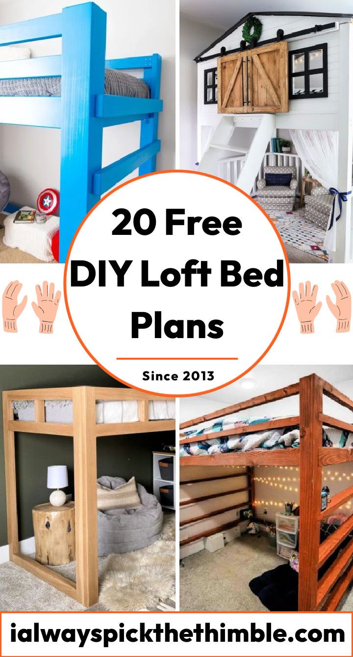 20 free DIY loft bed plans - how to build a loft bed