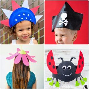 25 fun hat crafts for kids: paper hats to make