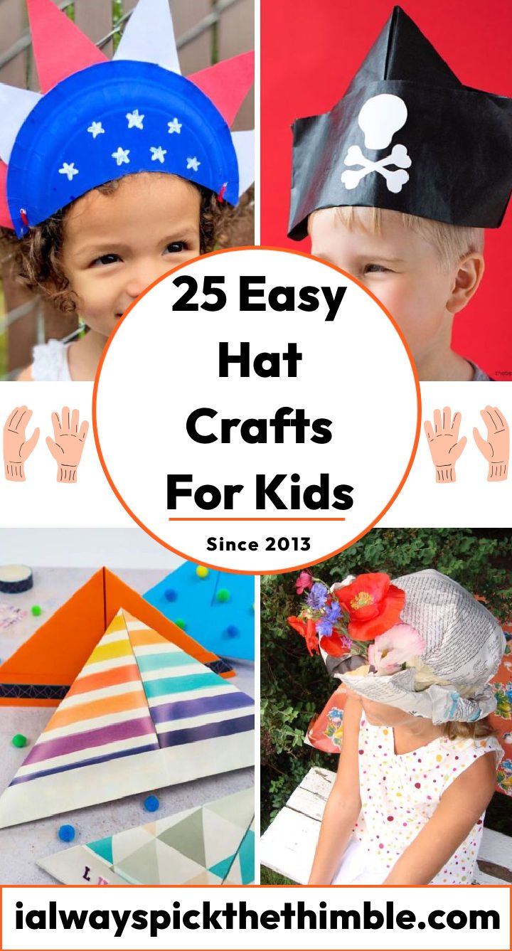 hat crafts25 fun hat crafts for kids: paper hats to make