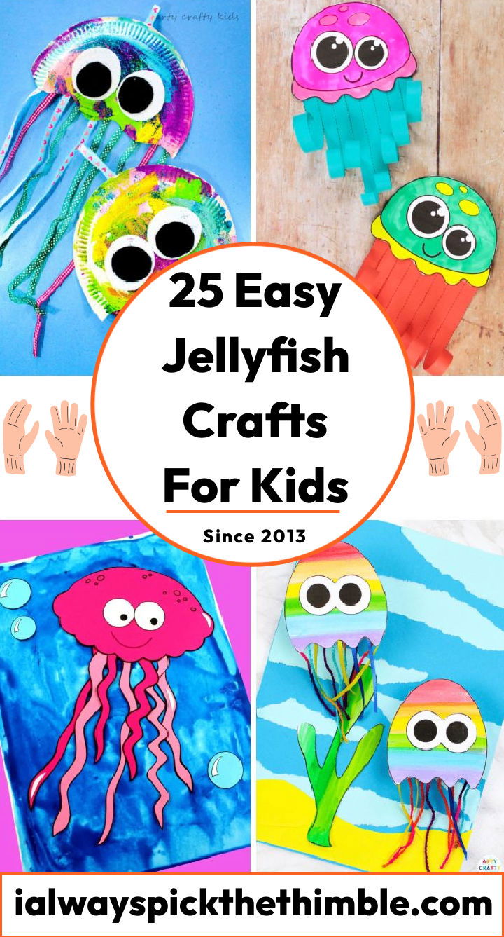 25 easy jellyfish craft ideas for kids: printable template