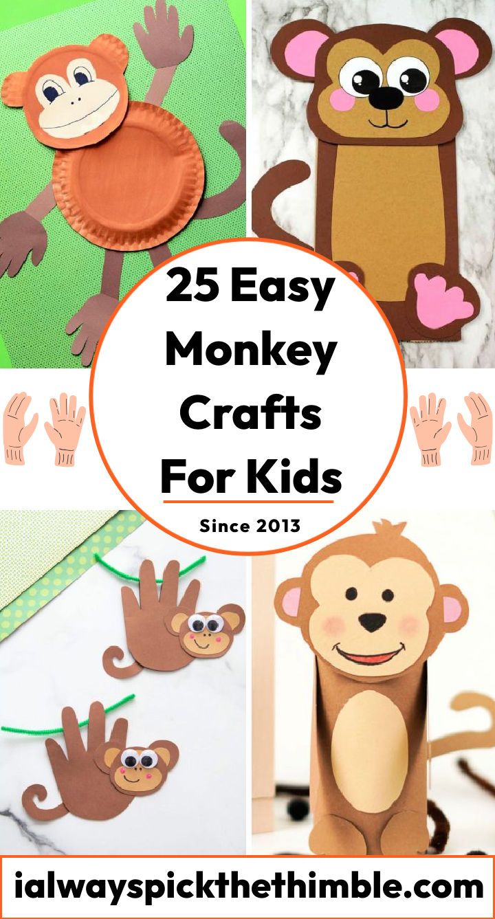 25 easy monkey crafts and activities for kids