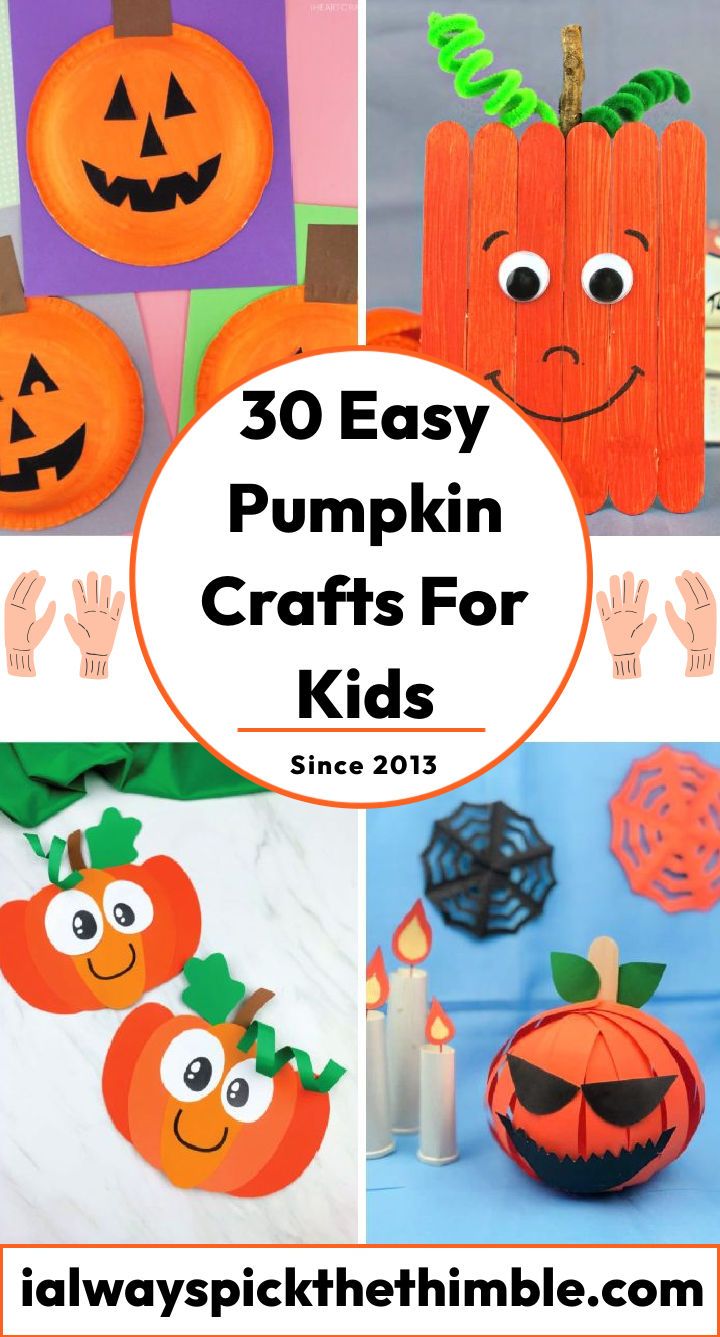 30 easy pumpkin crafts and project ideas for kids