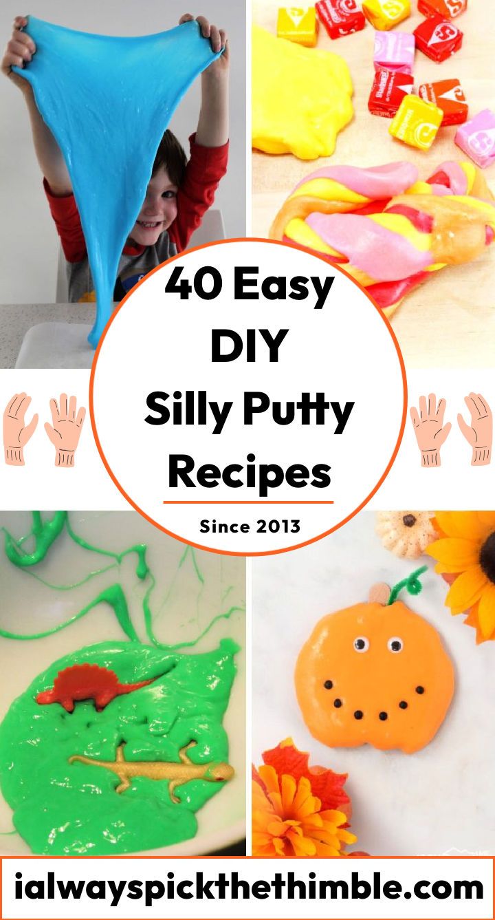 40 homemade silly putty recipe: how to make silly putty at home