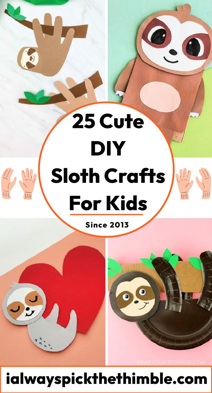 25 fun sloth crafts and activities for kids