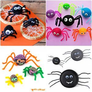 25 easy spider crafts for kids: preschoolers & toddlers