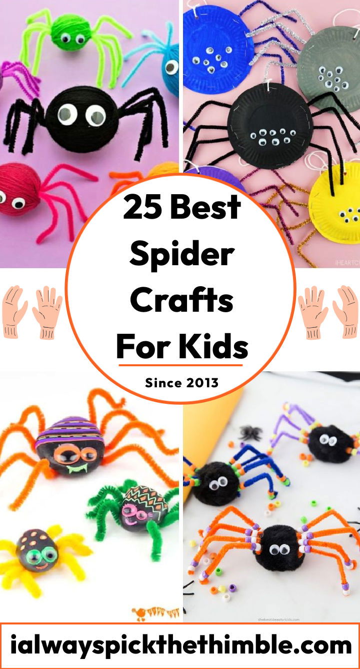 25 easy spider crafts for kids: preschoolers & toddlers