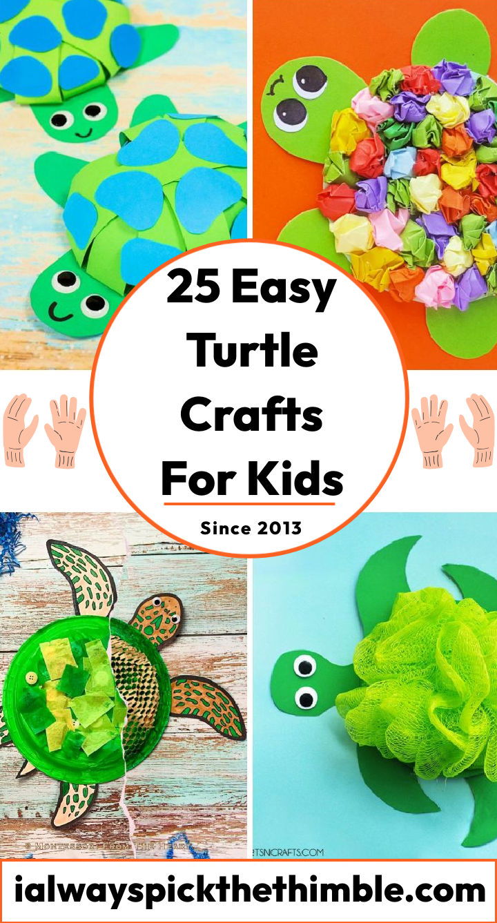 25 easy turtle crafts for kids: sea turtle craft ideas