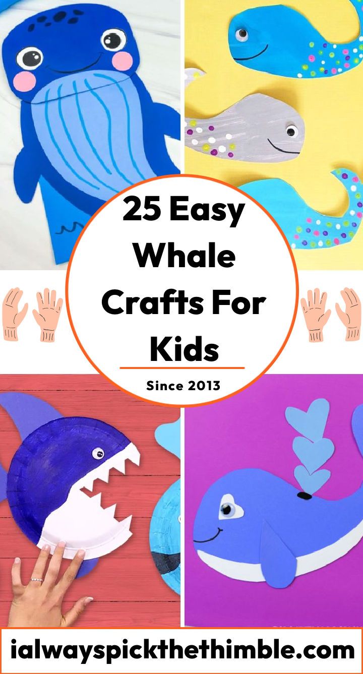 25 whale crafts for kids: (preschoolers and toddlers)