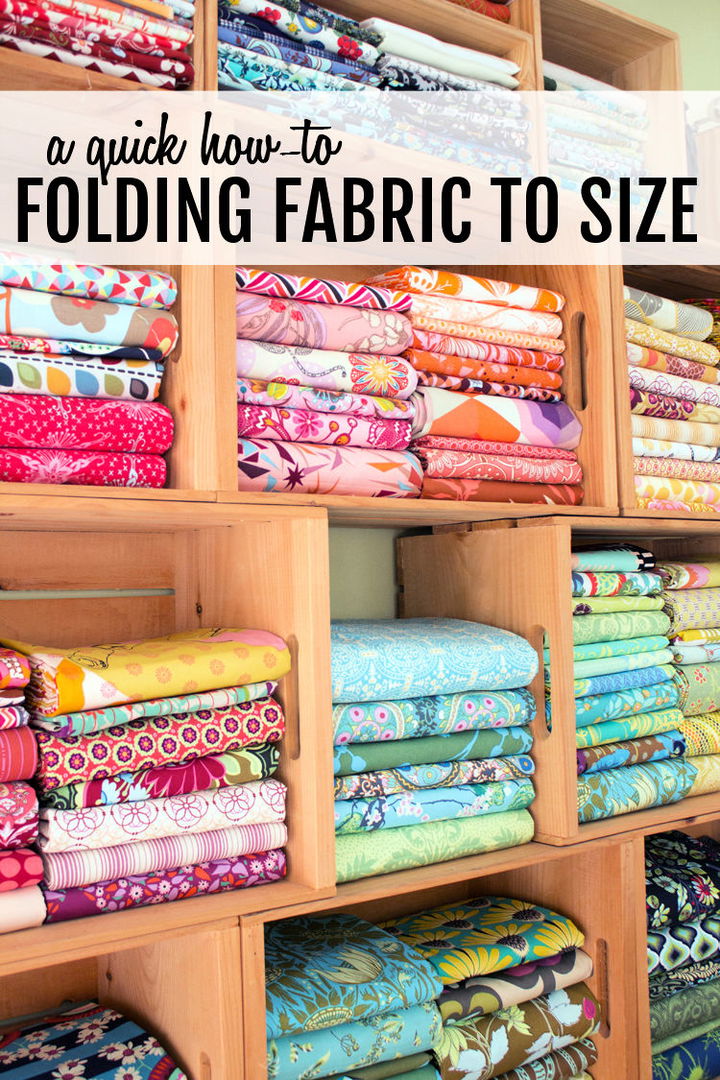 folding fabrics to size