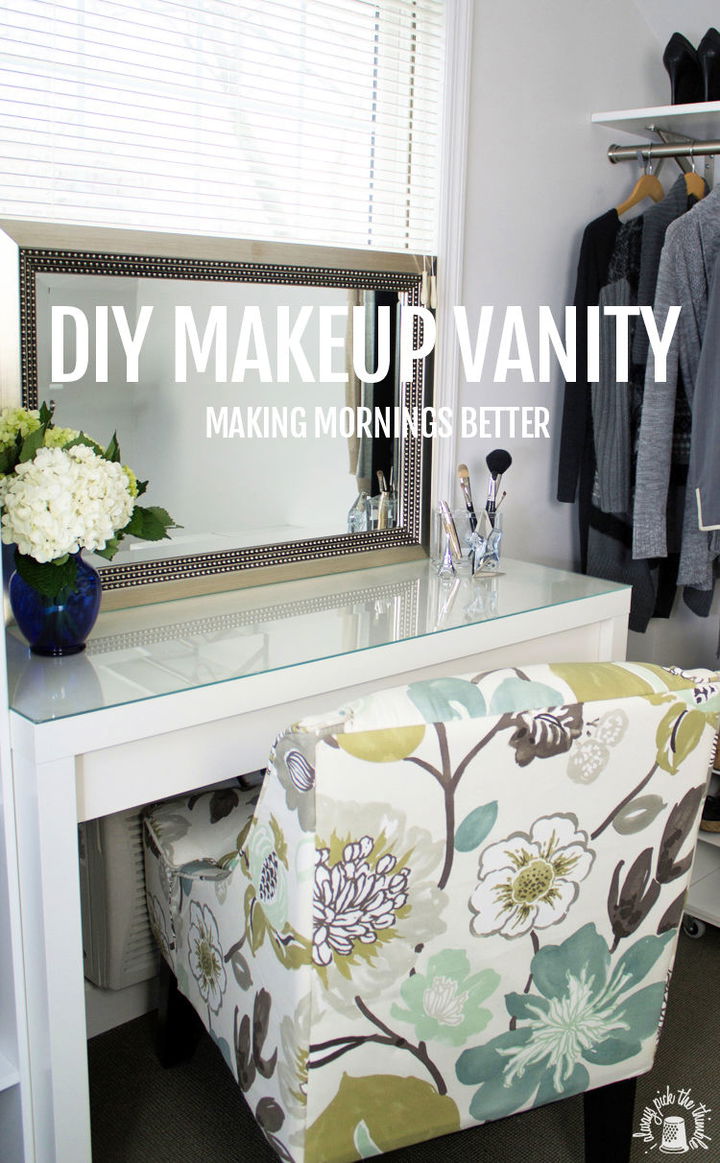 good morning make up vanity and hair caddy DIY