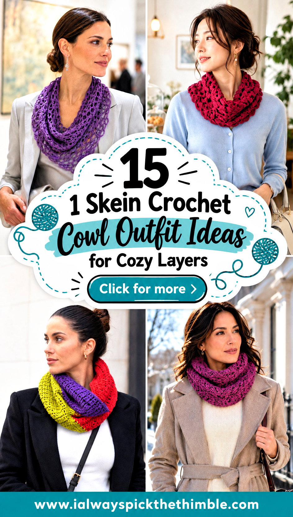 15 1 Skein Crochet Cowl Outfit Ideas for Cozy Layers - 15 1 Skein Crochet Cowl Outfit Ideas for Cozy Layers