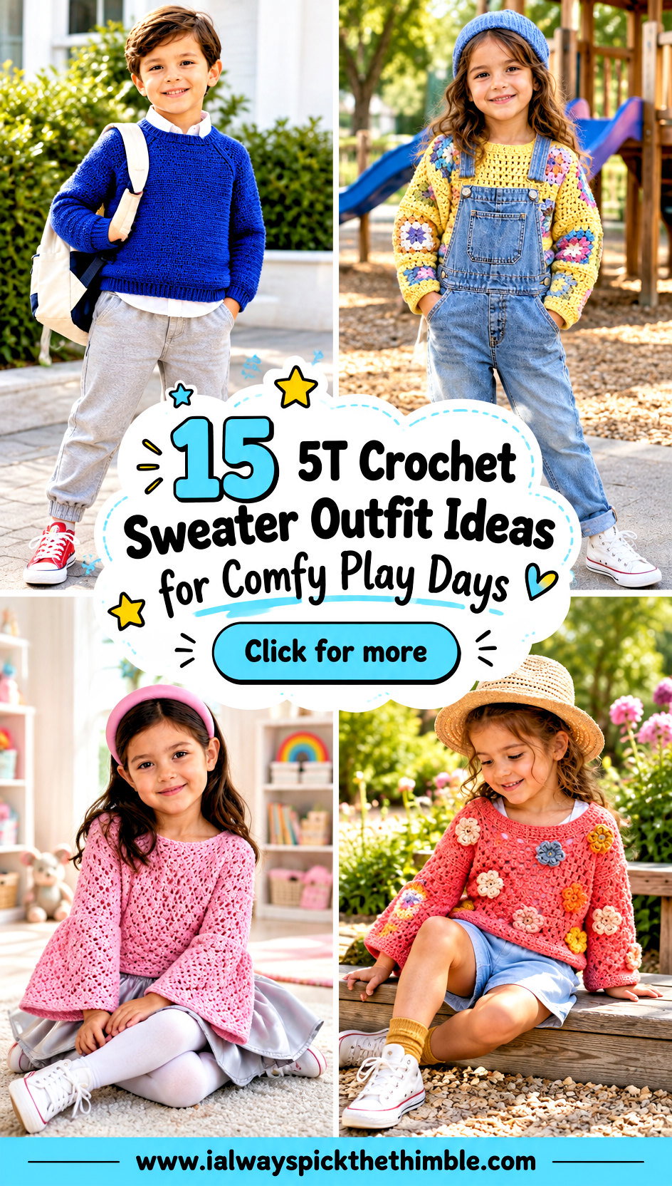 15 5T Crochet Sweater Outfit Ideas for Comfy Play Days - 15 5T Crochet Sweater Outfit Ideas for Comfy Play Days