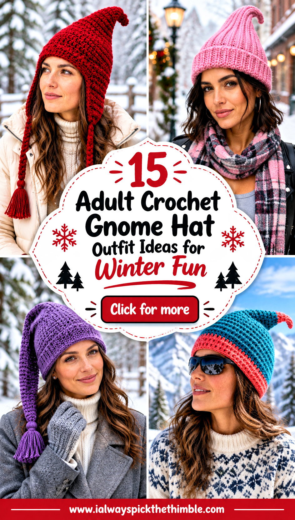 15 Adult Crochet Gnome Hat Outfit Ideas for Winter Fun - 15 Adult Crochet Gnome Hat Outfit Ideas for Winter Fun