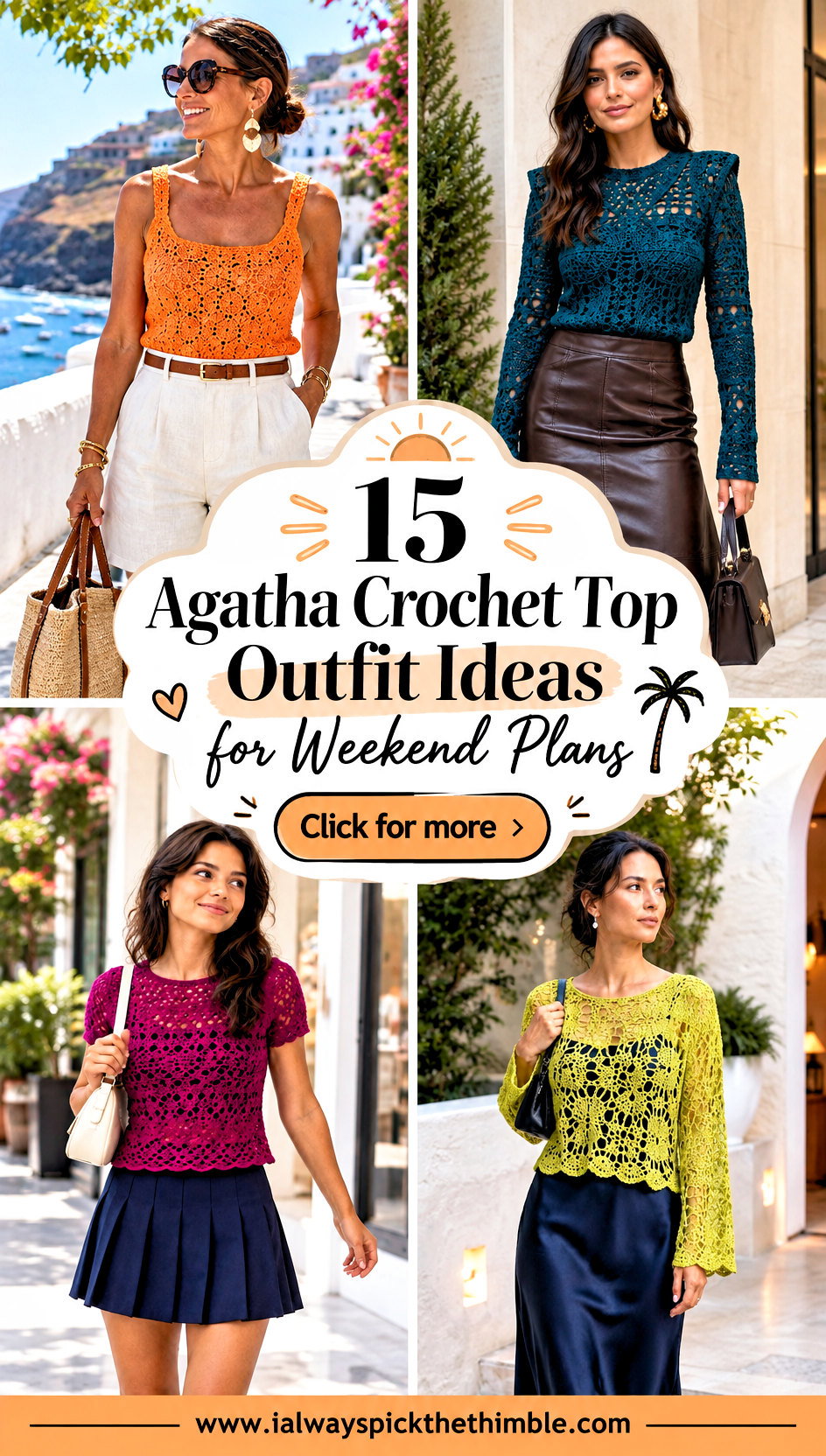 15 Agatha Crochet Top Outfit Ideas for Weekend Plans - 15 Agatha Crochet Top Outfit Ideas for Weekend Plans