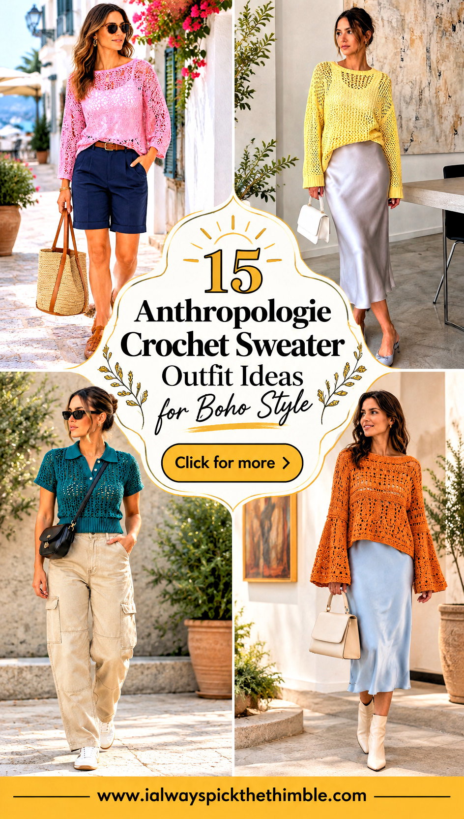 15 Anthropologie Crochet Sweater Outfit Ideas for Boho Style - 15 Anthropologie Crochet Sweater Outfit Ideas for Boho Style