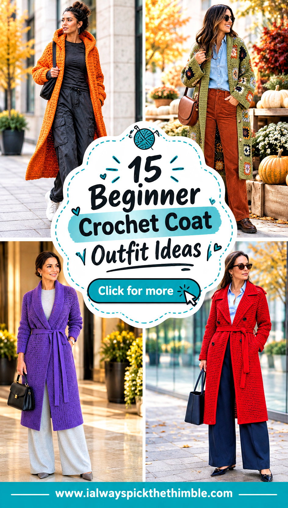 15 Beginner Crochet Coat Outfit Ideas for Cool Weather - 15 Beginner Crochet Coat Outfit Ideas for Cool Weather