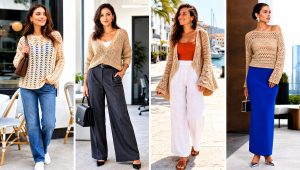15 Beige Crochet Sweater on Hanger Outfit Ideas for Work