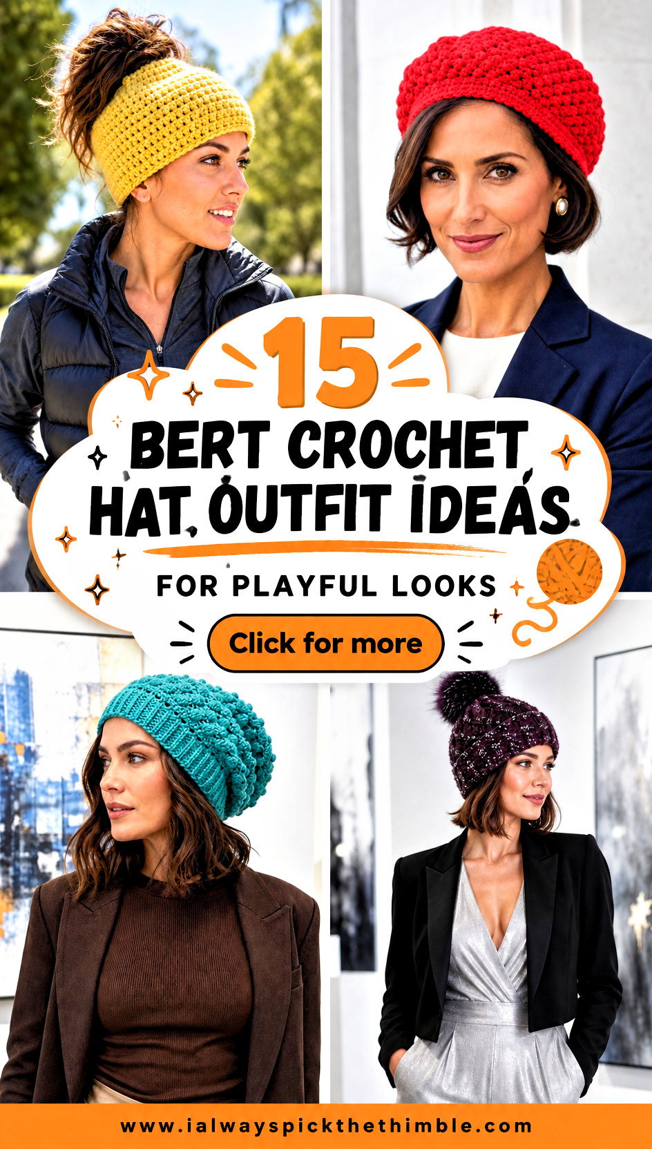 15 Bert Crochet Hat Outfit Ideas for Playful Looks - 15 Bert Crochet Hat Outfit Ideas for Playful Looks