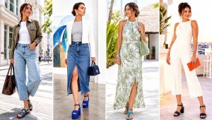 15 Blue Crochet Sandals Outfit Ideas for Beach Days