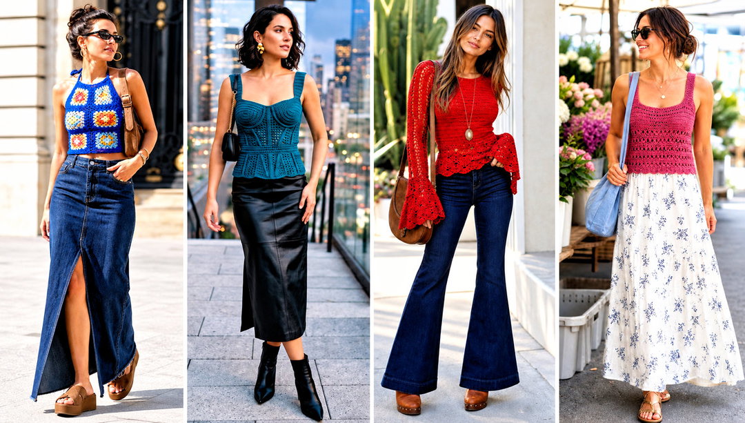 15 Boho Crochet Tops for Women Outfit Ideas for Casual Days