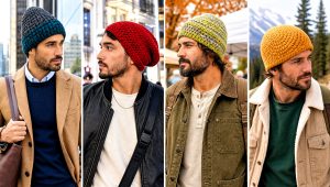 15 Brawny Beanie Men’s Crochet Hat Outfit Ideas for Winter