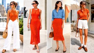15 Bright Orange Crochet Clothing and Outfit Ideas